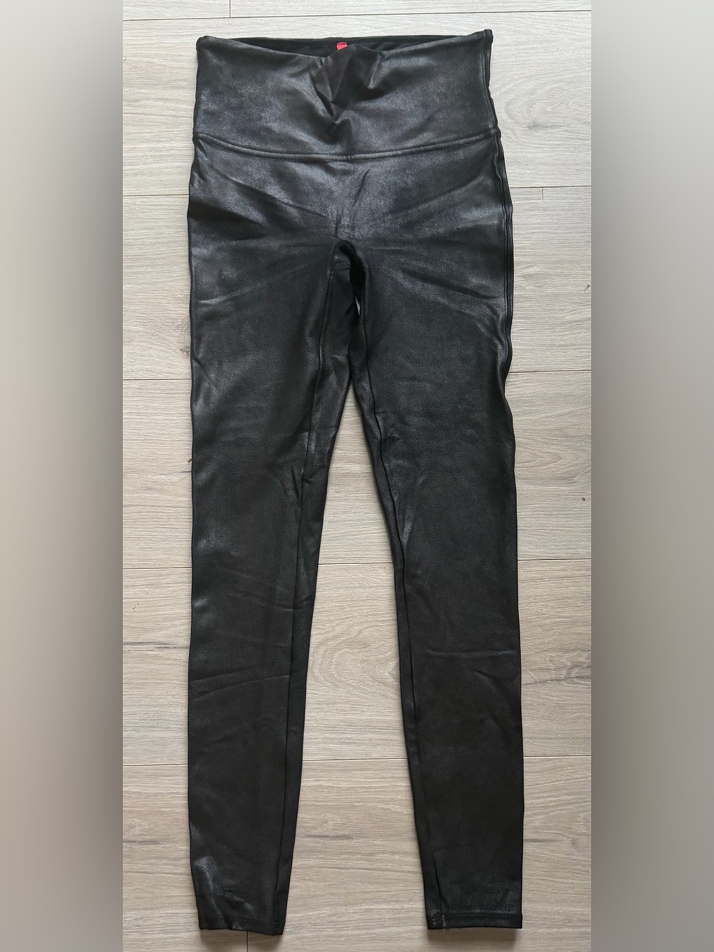 Women's Black Faux Leather Skinny Jeans